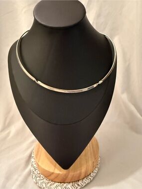 Twisted Mexico 925 Sterling Silver Collar Necklace - Minimalist Women’s Choker